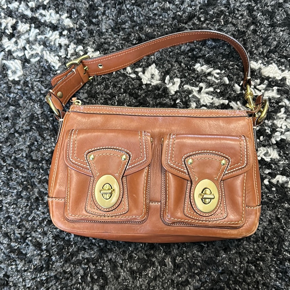 Coach shoulder bag an leather style 12868